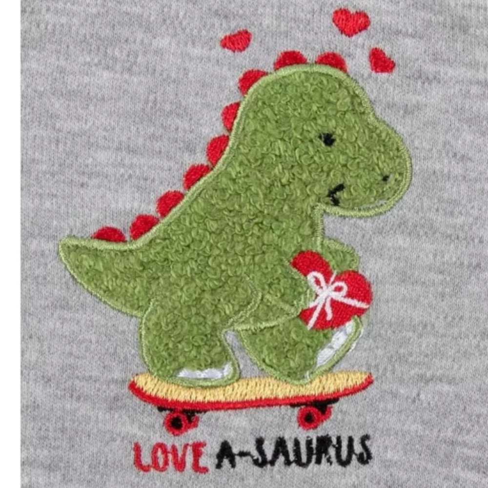 Baby Essentials Love-A-Saurus Bodysuit, 4-Piece Set